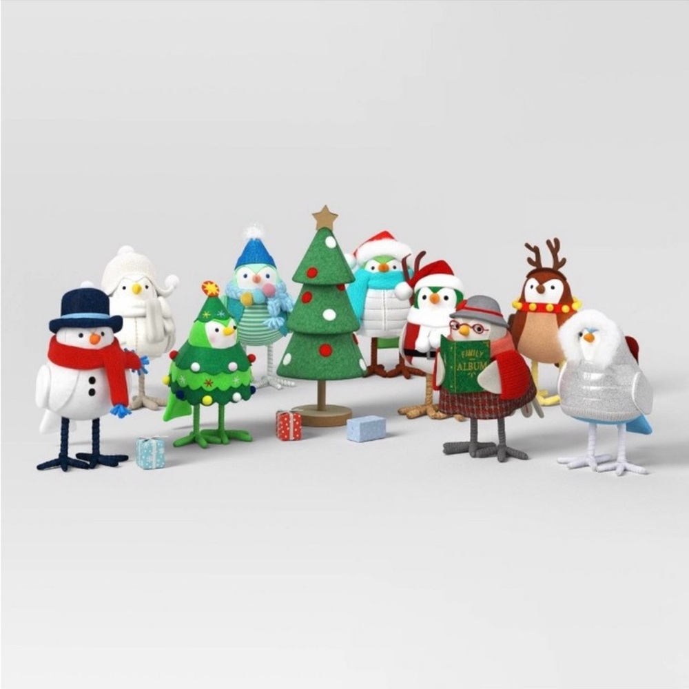 Target Featherly Friends 10 Piece Reunion Collection Christmas Bird Figures 2024 - Picture 1 of 11